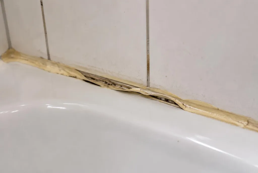 Kitbedrijf Epe – loslatende kit naast het bad